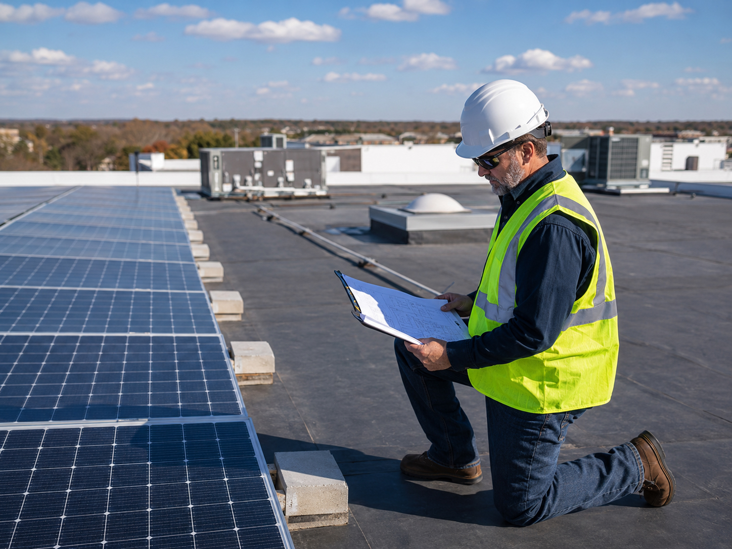 Additional roof load engineering review for solar mounting