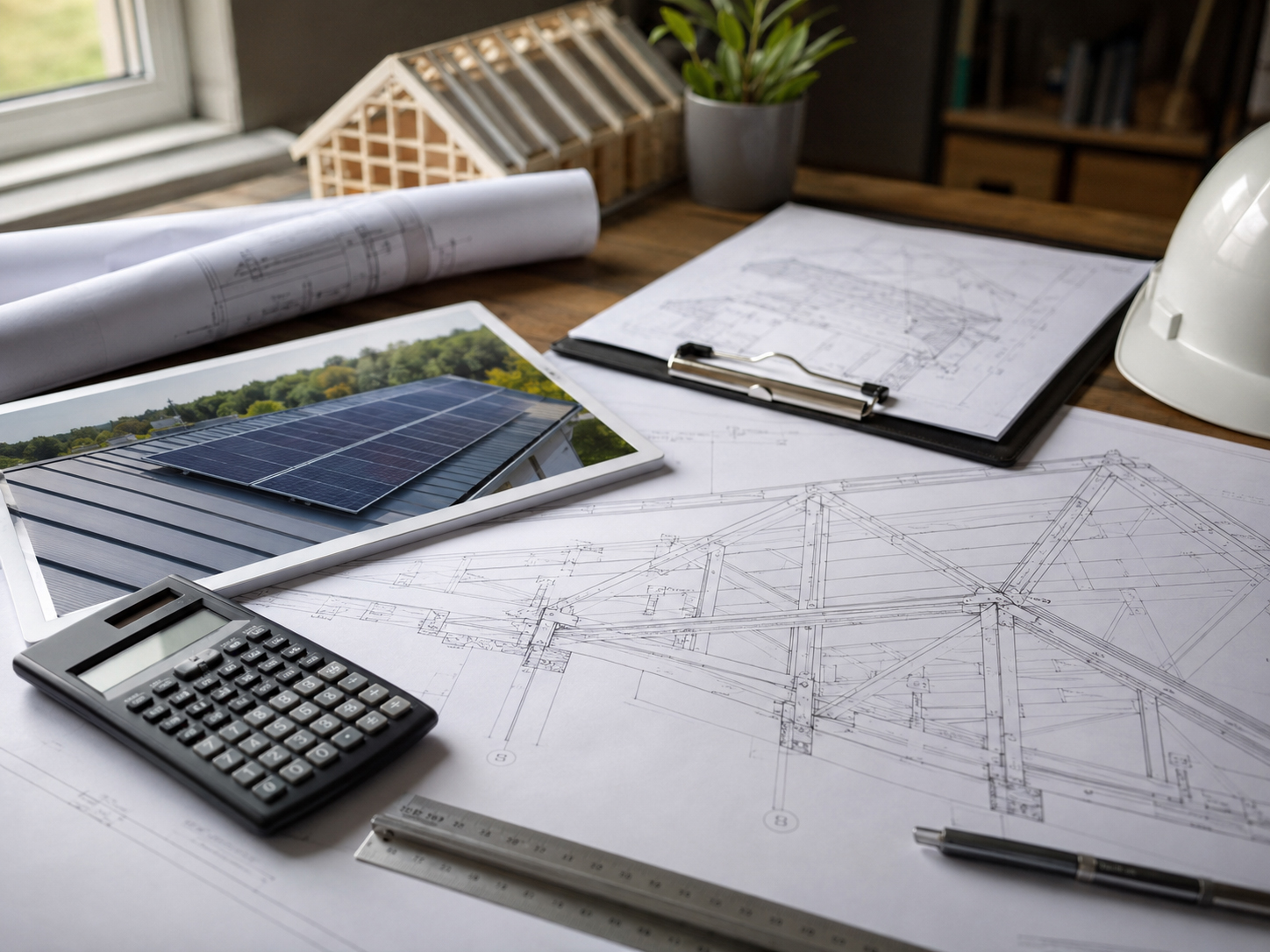 Roof structural engineering disclaimer and plan review